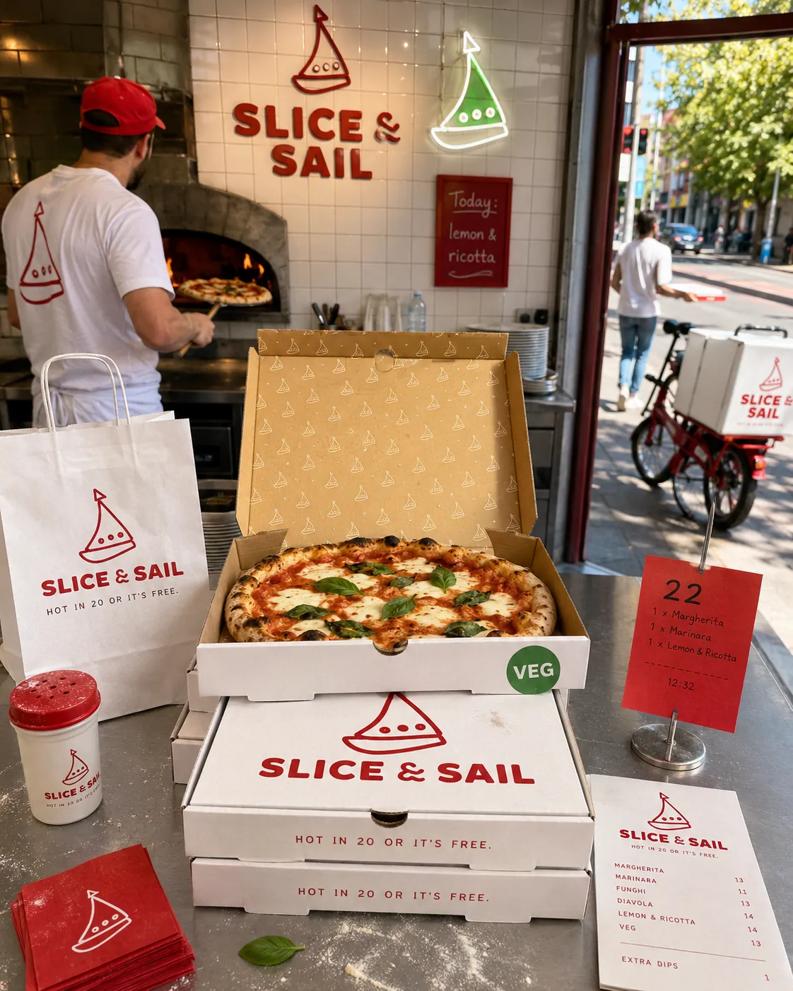 Slice & Sail, Branding