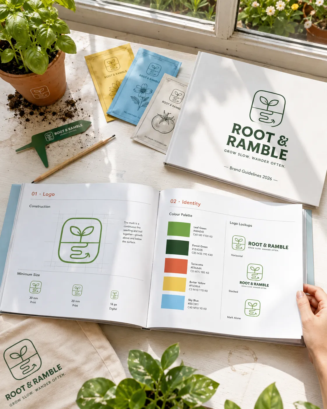 Root & Ramble, Branding