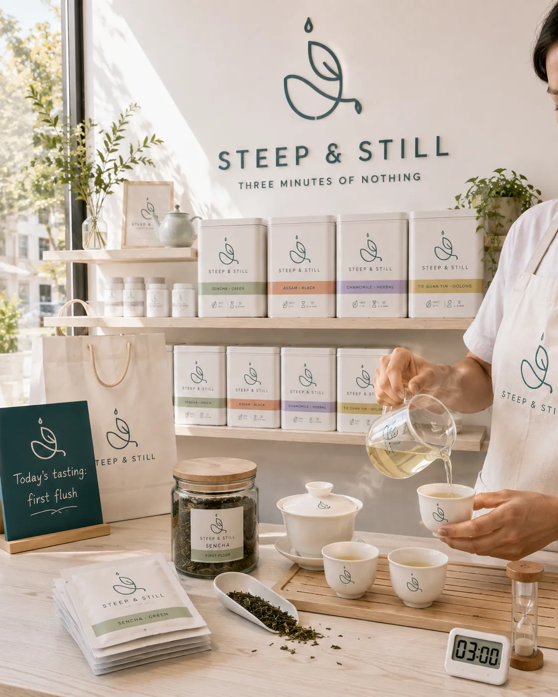 Steep & Still, Branding