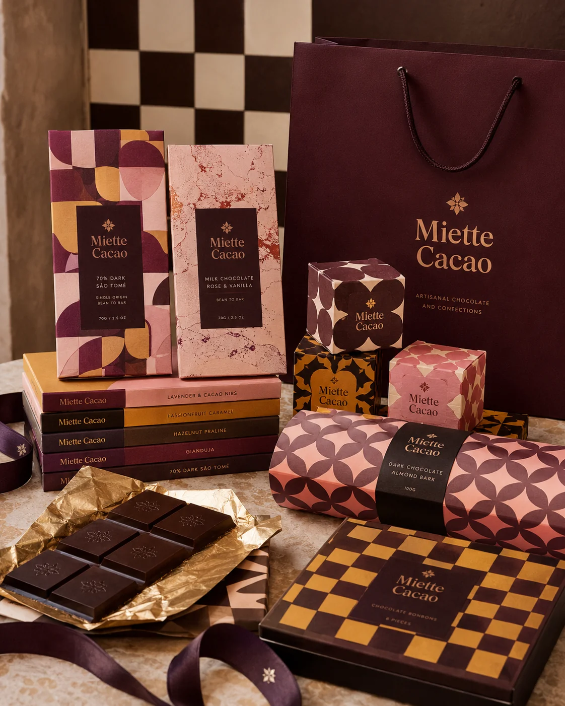 Miette Cacao, Packaging