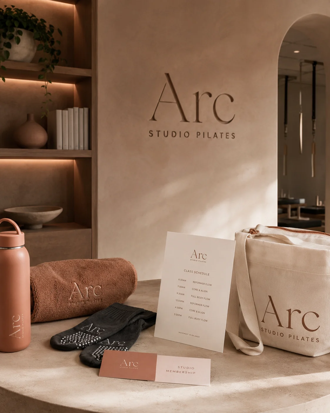 Arc Studio Pilates, Visual identity