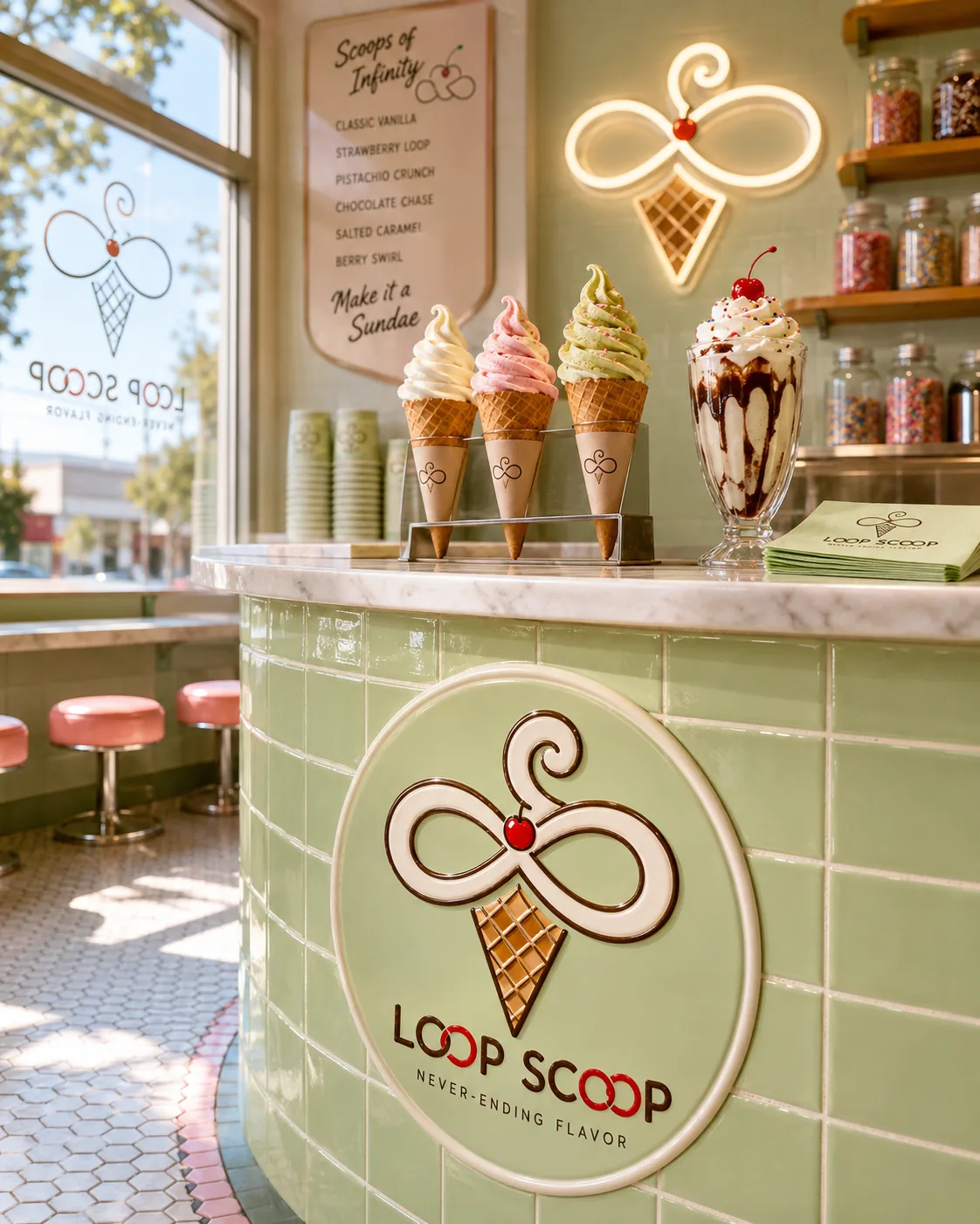 Loop Scoop, Logo design
