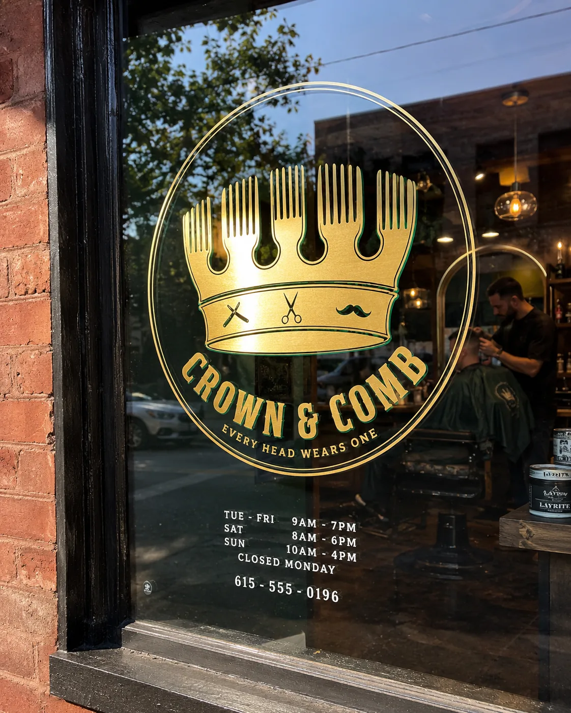 Crown & Comb, Logo design