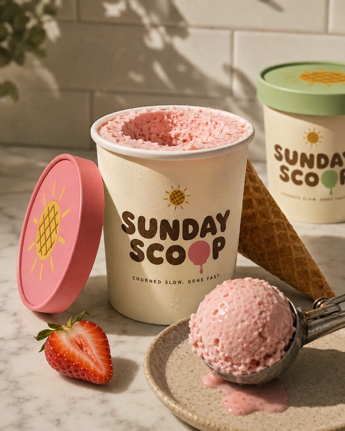 Sunday Scoop, Logo design