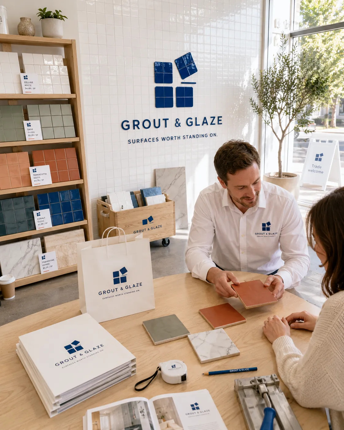 Grout & Glaze, Branding