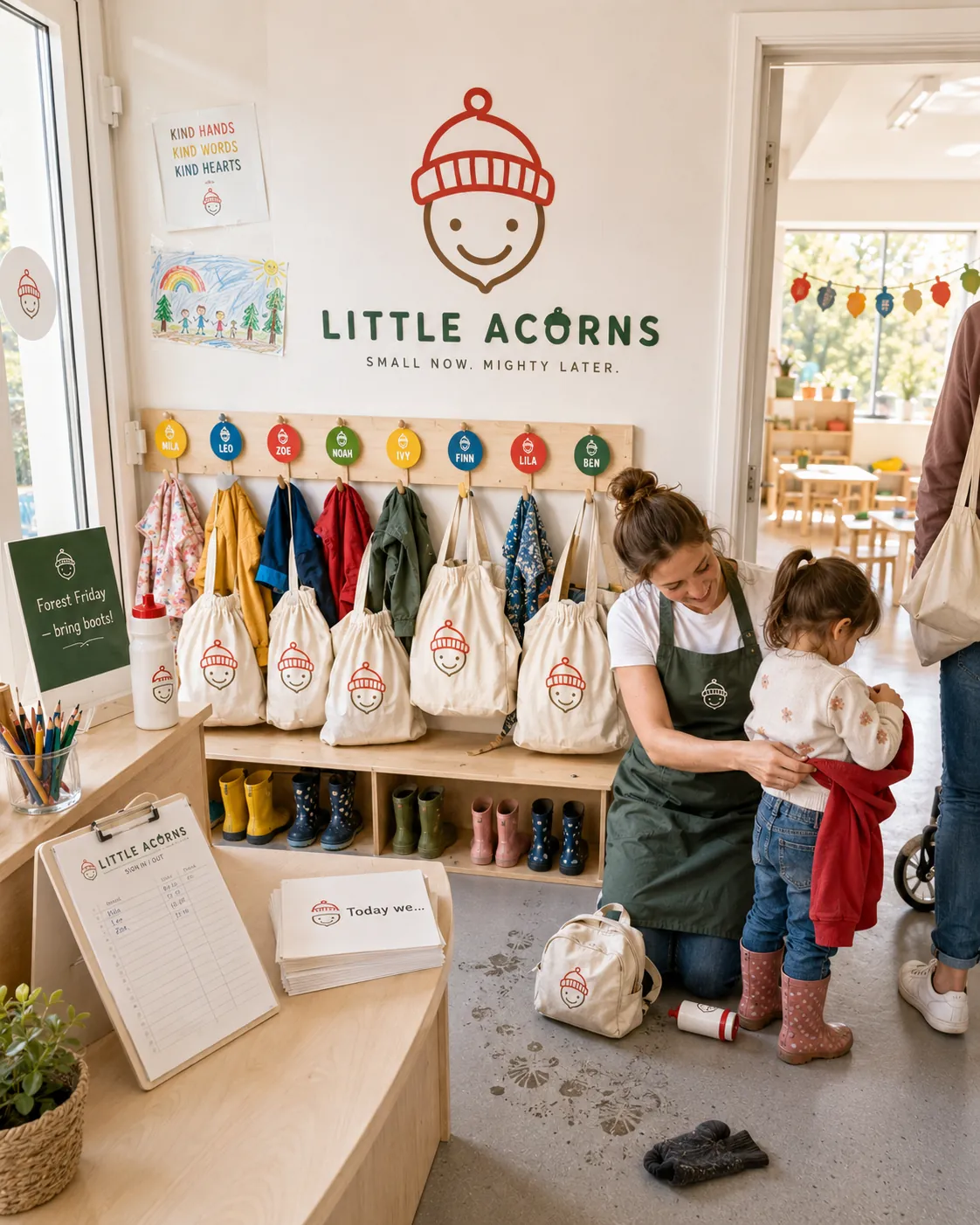 Little Acorns, Branding